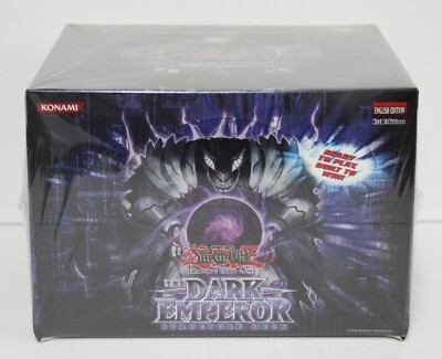 Yugioh The Dark Emperor Structure Deck 1st Edition 2008 Countertop Case 8 Decks-image