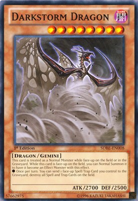 Darkstorm Dragon - SDBE-EN008 - Common - Unlimited Edition - Heavily Played-image