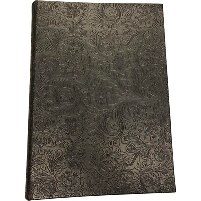 Black Embossed Leather Cover Bound Archival Journal Radio City Music Hall Ticket-image