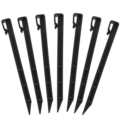  20 Pcs Gardening Plastic Floor Nails Ground Staples for Membrane Spikes Stakes-image