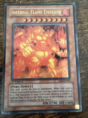 Yu-Gi-Oh! TCG Infernal Flame Emperor Structure Deck SD3-EN001 1st Edition -image