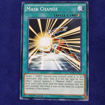 Mask Change SDHS-EN022 Structure Deck: HERO Strike 1st Edition NM-image