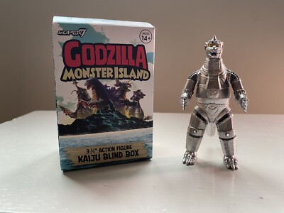 Godzilla ReAction Monster Island Blind Box Mechagodzilla (Alt colorway) Super7-image