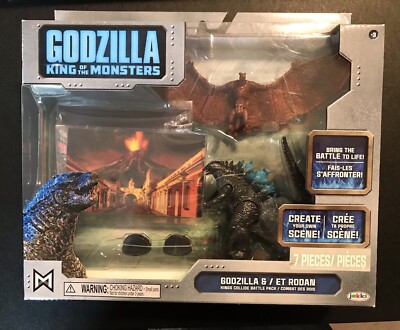 Godzilla King of The Monsters 3.5 inch Action Figure Godzilla & ET Rodan New-image