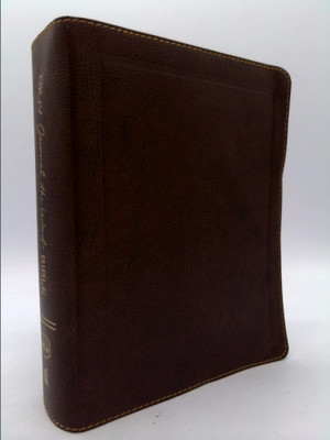 NKJV, Journal the Word Bible, Large Print, Bonded Leather, Brown, Red Letter...-image