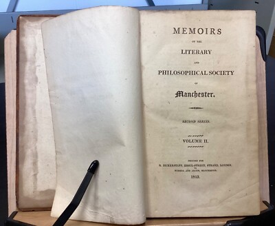 1813 Memoirs of the Literary and Philosophical Society of Manchester Vol II Only-image