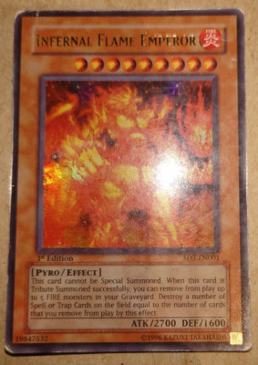 Yu-Gi-Oh! TCG Infernal Flame Emperor Structure Deck SD3-EN001 1st Edition Ultra-image