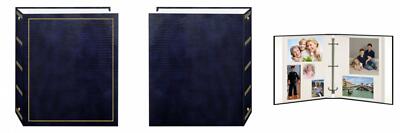 Pioneer Photo Albums Magnetic Self-Stick 3-Ring Album 100 Navy Blue -image