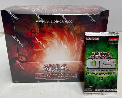 Yugioh TCG The Crimson King Structure Deck Display Sealed x8 with OTS Pack 10-image