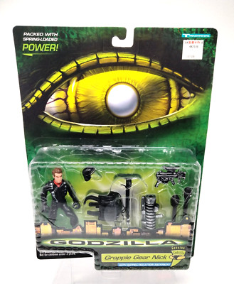 Godzilla Grapple Gear Nick Action Figure Vintage 1998 Trendmasters New Sealed -image