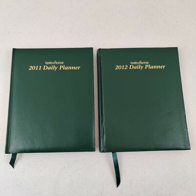 2 Taste of Home Annual Daily Planners by Reader's Digest 2011-2012 Menus -image