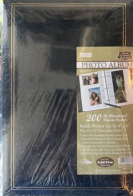 Pioneer 2-Pack Bonded Leather Photo Albums~4 X 6 & 4 X 12~NEW SEALED~ #463000-image