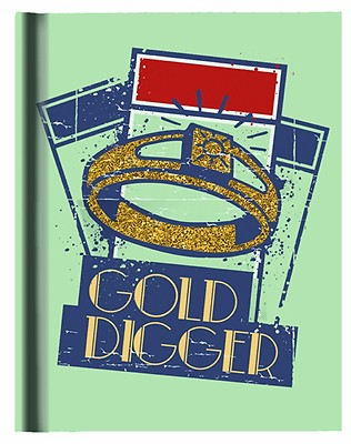 Monopoly Gold Digger Hard Cover Journal  6 by 8-Inches 160 Lined Pages-image