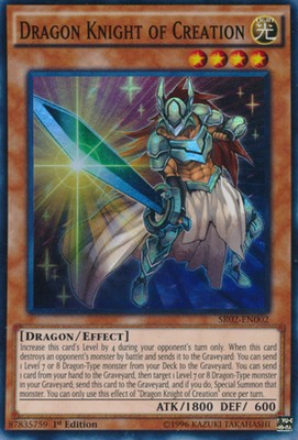 Dragon Knight of Creation - SR02-EN002 - Super Rare - 1st Edition - Heavily Play-image