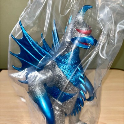 Gigabrain Gigan 2Nd Generation Silver Glitter Soft Vinyl Godzilla Megalo Figure-image