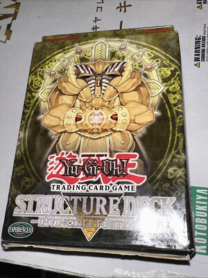 1996 YUGIOH INVINCIBLE FORTRESS STRUCTURE DECK FACTORY =SEALED TCG= Non Mint Pkg-image