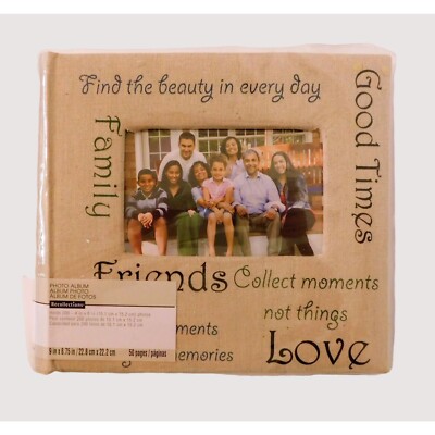 Recollections Good Times Photo Album Tan Holds 200 Photos 4x6-image