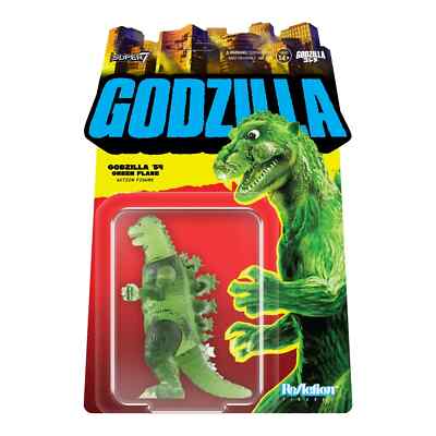 '54 Godzilla ReAction Figure Semi-Clear Green -image