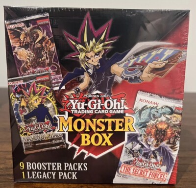 Yugioh Monster Mystery Box 9 Packs + 1 Legacy Pack New Factory Sealed!-image