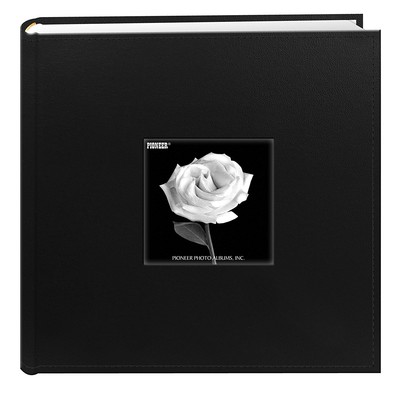 Pioneer Photo Albums DA-200SF/BLK 200 Pocket Sewn Leatherette Frame Cover Photo-image