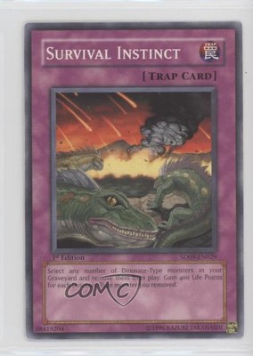 2006 Yu-Gi-Oh! Dinosaur's Rage Structure Deck 1st Edition Survivial Instinct h8k-image