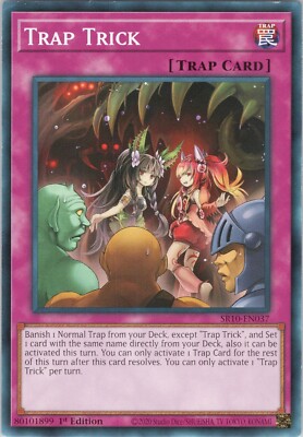 Trap Trick NM (#3) SR10 1st Structure Deck: Mechanized Madness Yugioh-image