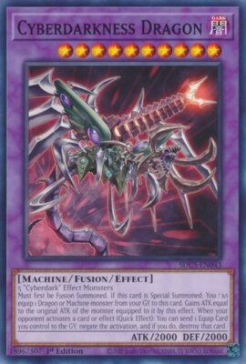 Yugioh! Cyberdarkness Dragon - SDCS-EN043 - Common - 1st Edition Near Mint, Engl-image