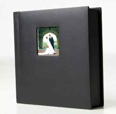 Photo Album - Black Leather 10x10 - Window Cover-image