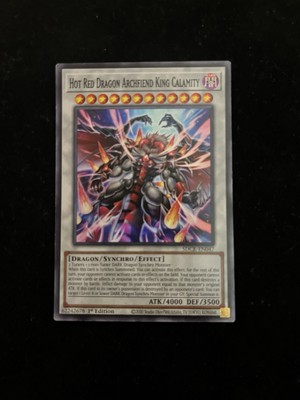 Yugioh Hot Red Dragon Archfiend King Calamity Sdck-en047 the Crimson King Rare-image