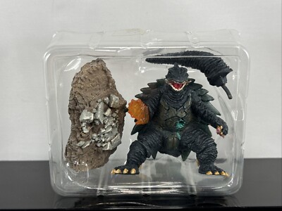 IWAKURA 2.5” GAMERA PLASMA BATTLE DAMAGE DIORAMA Mini HG Figure Japan-image