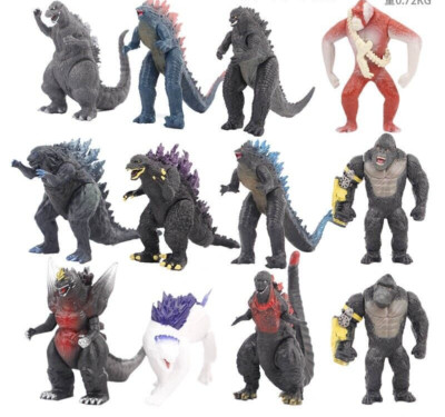 12 PCS Set Godzilla x Kong Figures About 4 inches high. US Seller! Free Ship!-image