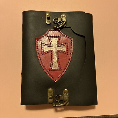 Leather-Bound Celtic Cross Journal-image