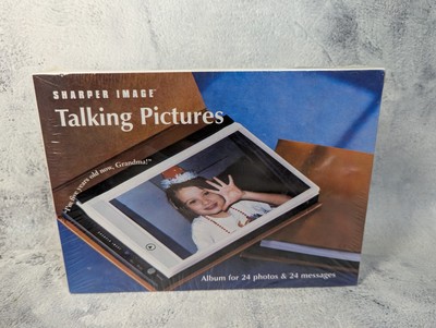 New Sharper Image Talking Pictures Album for 24 4x6 Photos & 24 Messages GC600-image