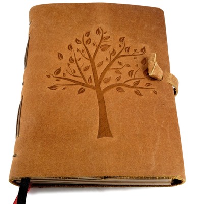 Leather Journal with Lined Paper - Handcrafted, Rich Full-Grain Leather Bound...-image