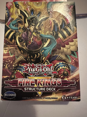 YUGIOH 1ST ED ONSLAUGHT OF THE FIRE KINGS STRUCTURE DECK FACTORY SEALED NEW-image