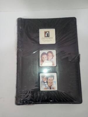 Old Town Bonded Leather 2-Pack Photo Albums, Cover Windows hold 3