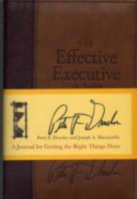 The Effective Executive in Action: A Journal 0060832622, Drucker, Leather Bound-image
