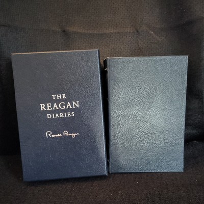 The Reagan Diaries By Ronald Reagan (Leatherbound) Signed By Editor D. Brinkley-image