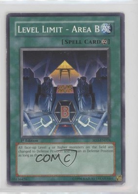 Level Limit - Area B 1st Ed. YuGiOh laze of Destruction Structure Deck 2005 0yj1-image