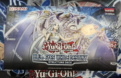 YuGiOh! Blue-Eyes White Destiny Structure Deck Display Sealed 8 Structure Decks-image