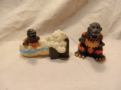 GODZILLA 🔥 Mini Figures (2) (Blind Bag) Huckleberry TOHO 1995 Finger Puppets -image
