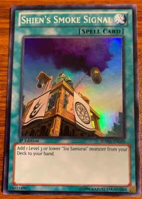 2012 Yu Gi Oh Structure Deck Samural Warlords 1st Edition Shien's Smoke Signal-image