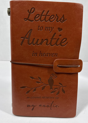 Letters To My Auntie In Heaven Leather Bound Journal/Picture Pockets/Paper-image