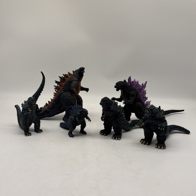 Vintage & Modern Godzilla Six (6) Figure Lot! As Is! -image