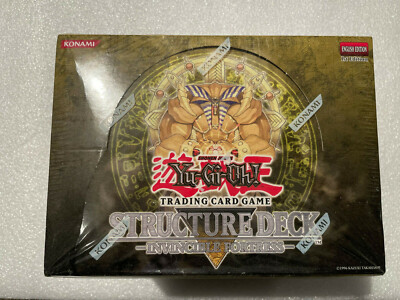 RARE! 8- ct. BOX of YU-GI-OH Invincible Fortress Structure Deck 1st Edition sets-image