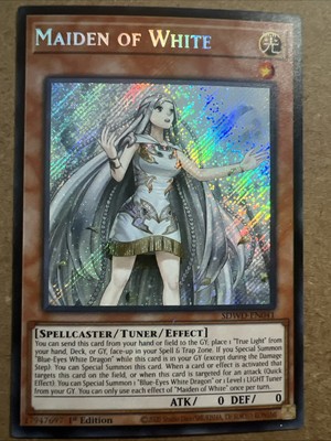 YuGiOh Blue Eyes White Destiny - Maiden Of White SDWD-EN041 - Secret Rare 1st Ed-image