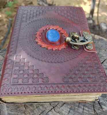 Vintage Genuine Leather Journal Vintage Papers Handmade Leather bound Journal-image