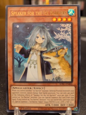 Yugioh - Speaker for the Ice Barriers - SDFC-EN003 - Ultra Rare 1st Edition (LP)-image