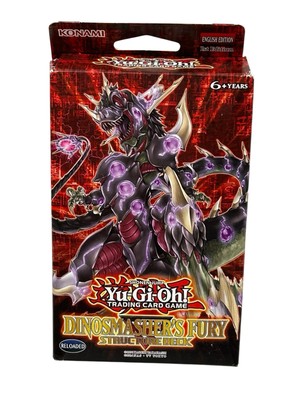 YUGIOH 1ST ED DINOSMASHER’S FURY STRUCTURE DECK FACTORY SEALED NEW 2014 ENGLISH-image