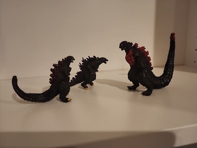 3x Godzilla 2000 Millennium Action Figure Godzilla bootleg KO 2